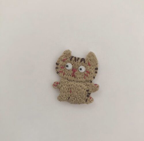 猫の刺繍